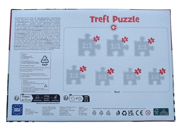 Detské puzzle 9 v 1 (Gabbyin kúzelný domček)