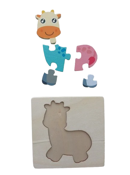 Drevené puzzle - Žirafa