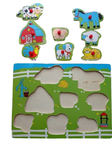 Drevené puzzle - Farma 2