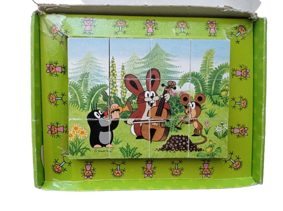 Drevené kocky Krtko a priatelia