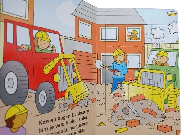 Na stavbe - skladačka puzzle