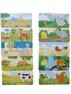 Puzzle - Čo jedia zvieratá?