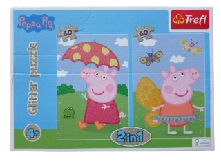 Puzzle 2 v 1, 2x 60 dielikov (Prasiatko Peppa)