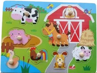 Drevené puzzle - Farma