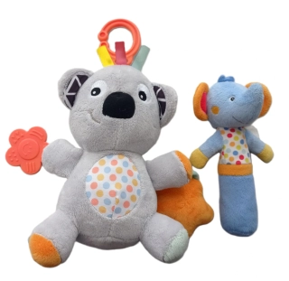 Plyšová koala s hudbou + pískatko do ruky